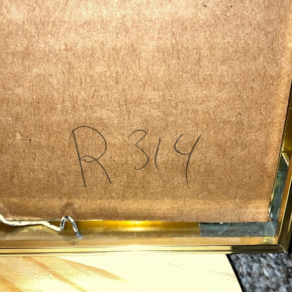 Christine Rosamond “Blue Ice” Lithograph Framed Artwork 8.25” X 10.25” 1970’s - Picture 9 of 11